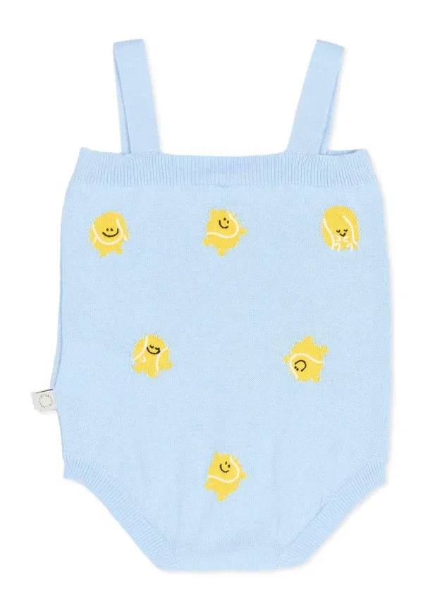 Боди хлопковое Body Stella Mccartney Kids, light blue, светло-голубой — фото 2