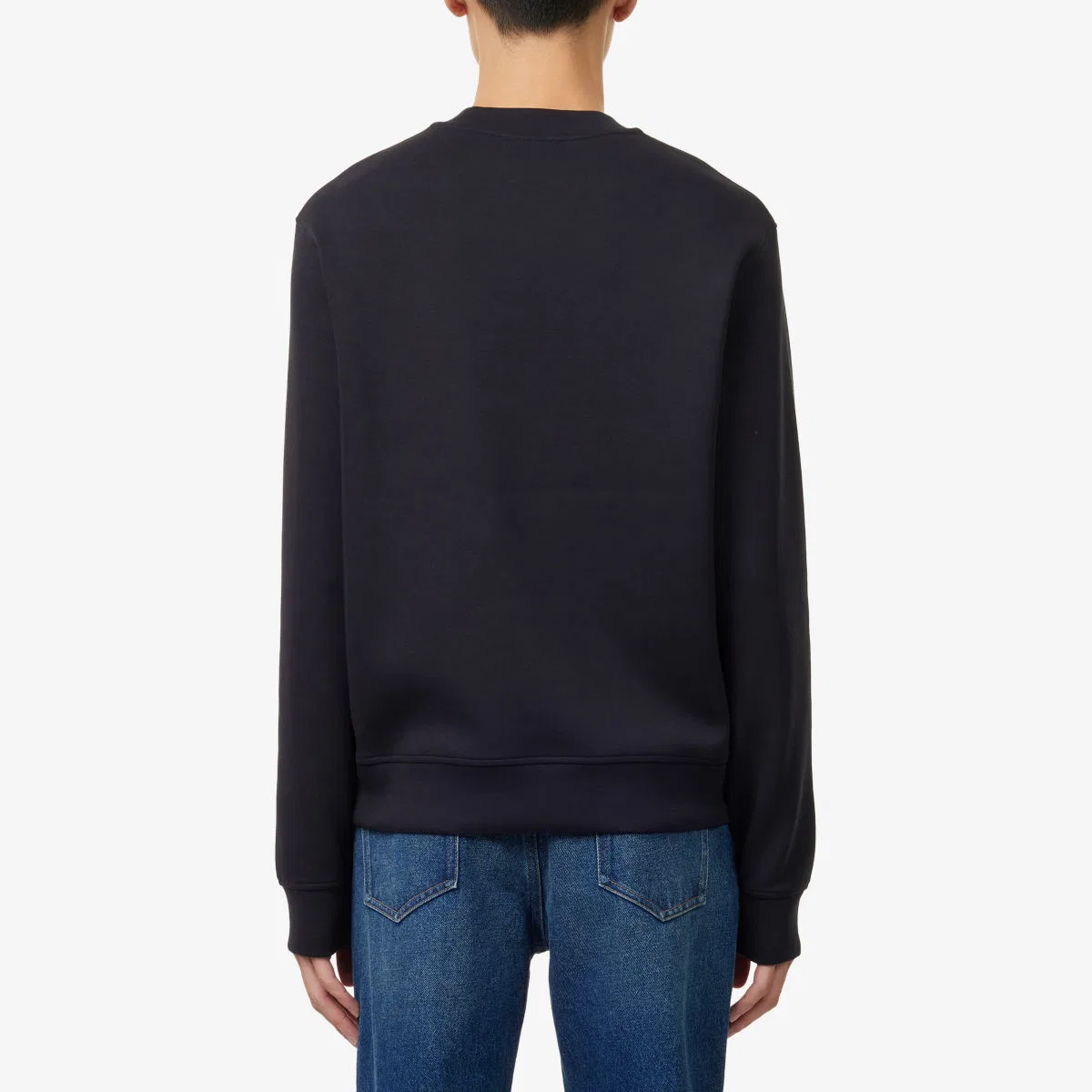 Хлопковая толстовка с круглым вырезом и логотипом Emporio Armani — фото 4