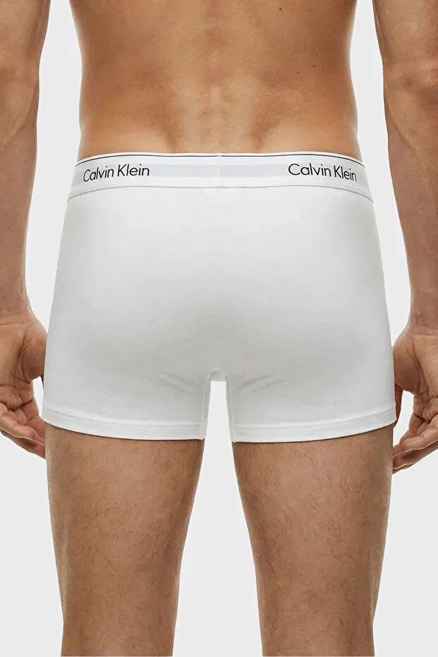 Мужские боксеры с принтом 3 шт Calvin Klein, Black-White-Black — фото 3