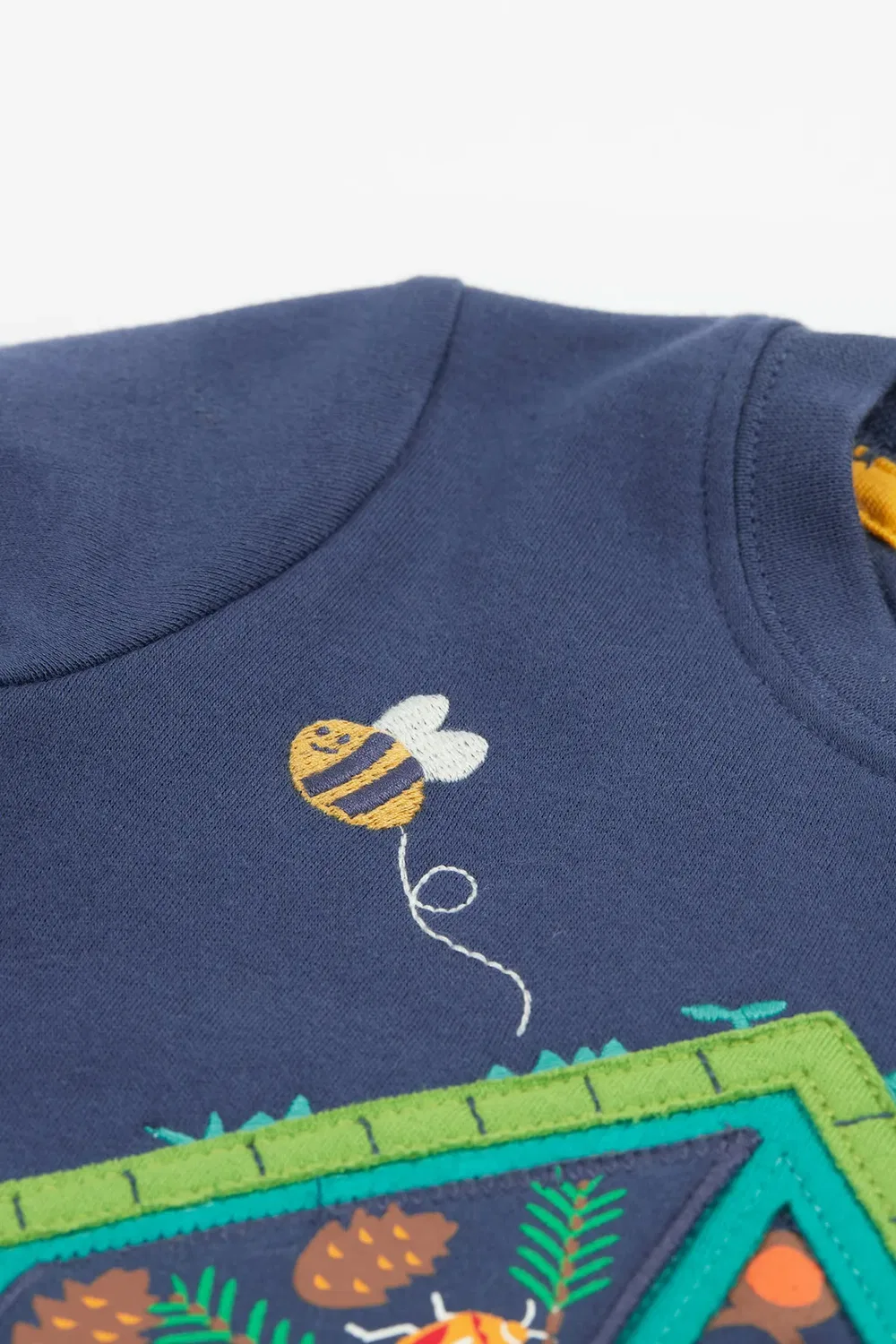 Детская футболка с аппликацией Interactive Frugi, Blue — фото 4