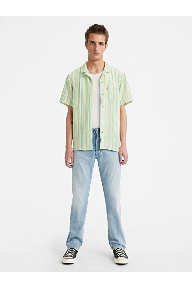 Мужские джинсы прямого кроя 501 Original Men's Jean Pants - Stretch It Out Levi'S, Light Indigo - Worn In