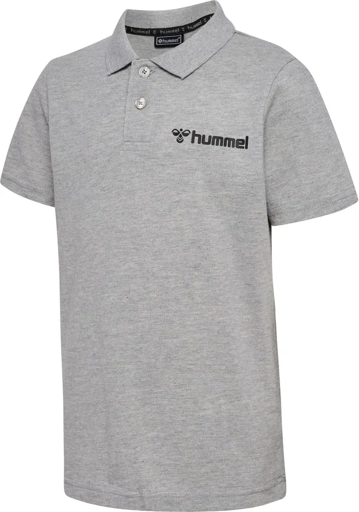 Поло из пике для детей, Hummel, серый