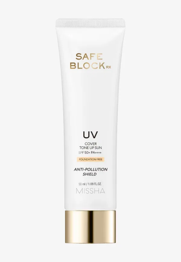 Крем солнцезащитный SPF50+ PA++++ Safe Block Rx Cover Tone Up Sun Missha 50 мл