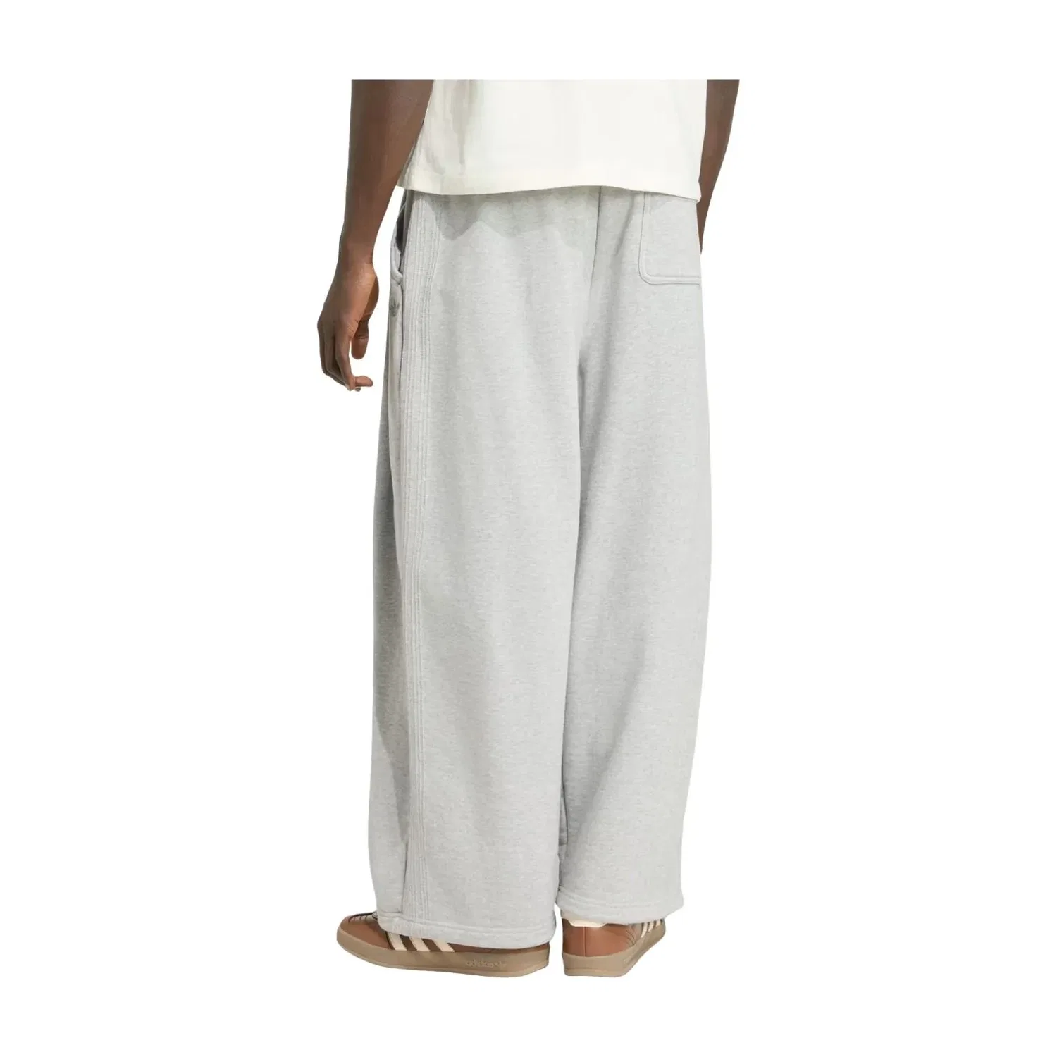Мужские брюки Premium Essentials Open Wide Hem Pants Asia Sizing 'Grey Heather' adidas, Grey Heather — фото 3