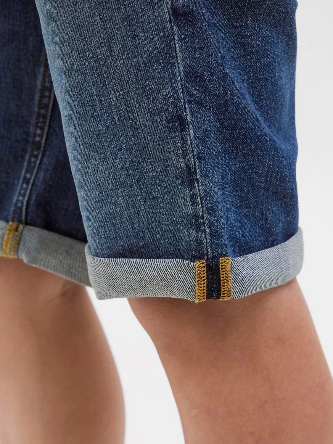 Шорты джинсовые Regular Fit Rick JACK & JONES JUNIOR, темно-синие — фото 4