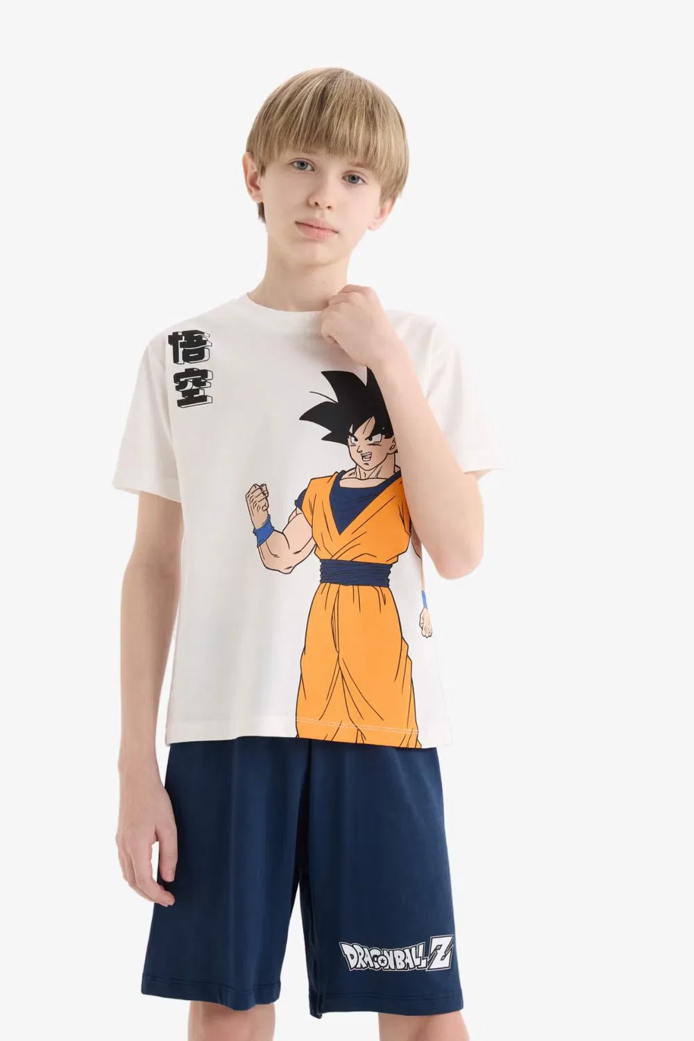 Комплект пижам из 2 предметов с принтом Dragon Ball Defacto, белый — фото 3