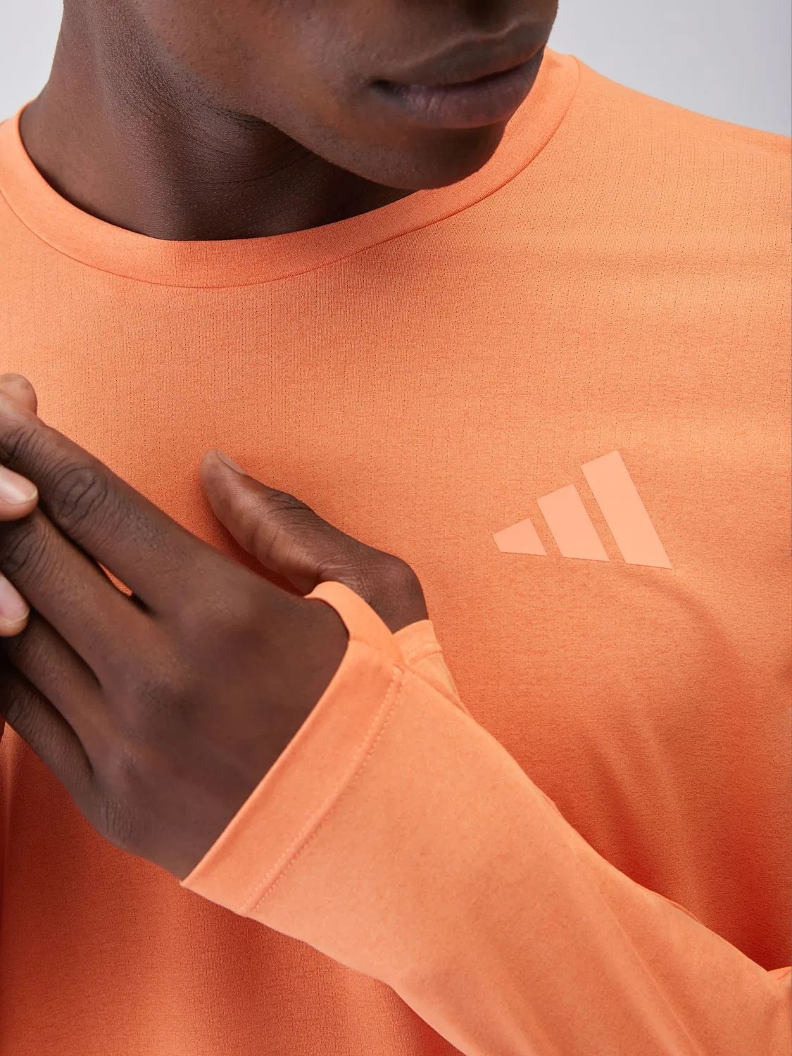 Футболка с длинным рукавом Adi365 Iconic/// Running Longsleeve adidas, Оранжевый — фото 4