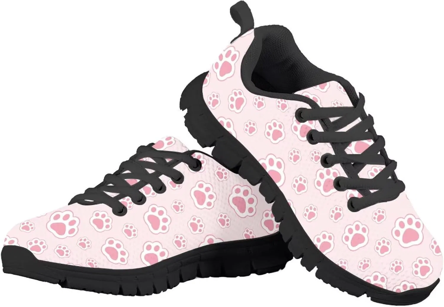 Детские кроссовки для мальчиков с дышащим верхом Mumeson, Pink Paw Print