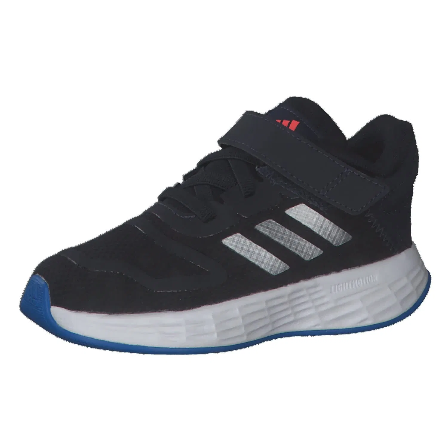 Детские кроссовки для мальчиков с шнуровкой Duramo 10 El I Adidas, Multicoloured Legend Ink Silver Metallic Blue Rush