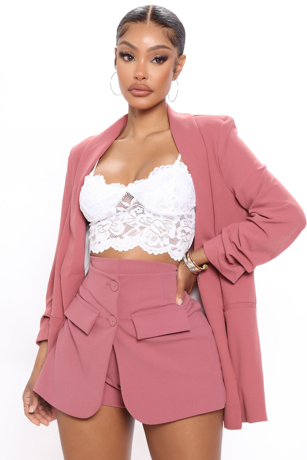 

Блейзер Fashion Nova JK18888Z, лиловый