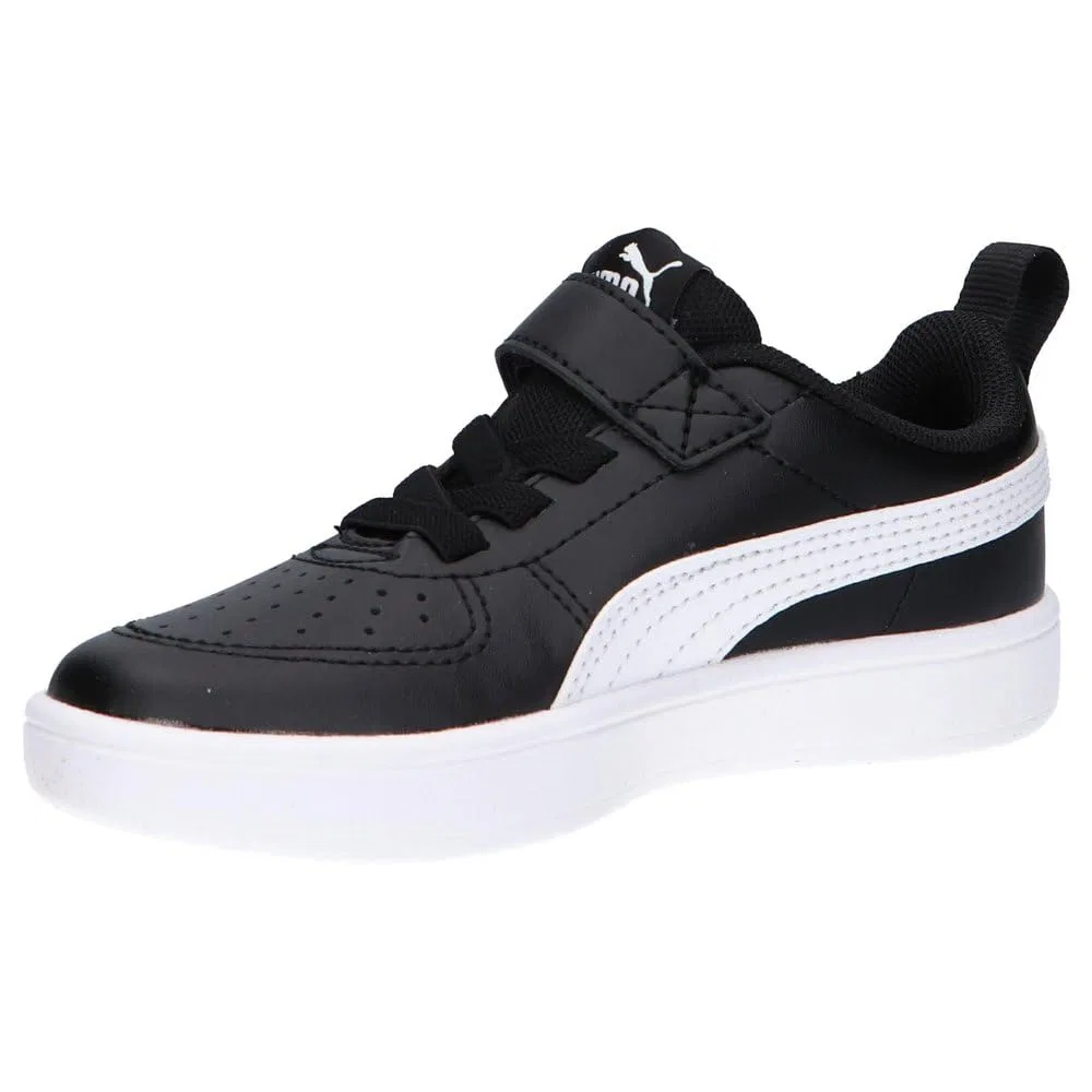 Детские кроссовки для мальчиков с закрытым носком Rickie Ac Ps PUMA, Black White 1 — фото 3