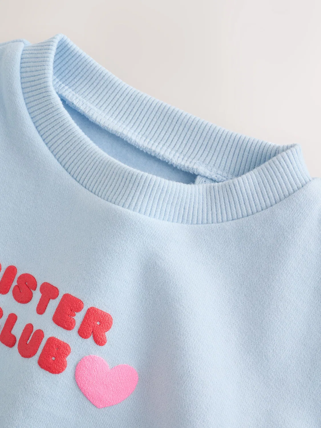 Свитшот с круглым вырезом Sister Club Next, светло-голубой — фото 3