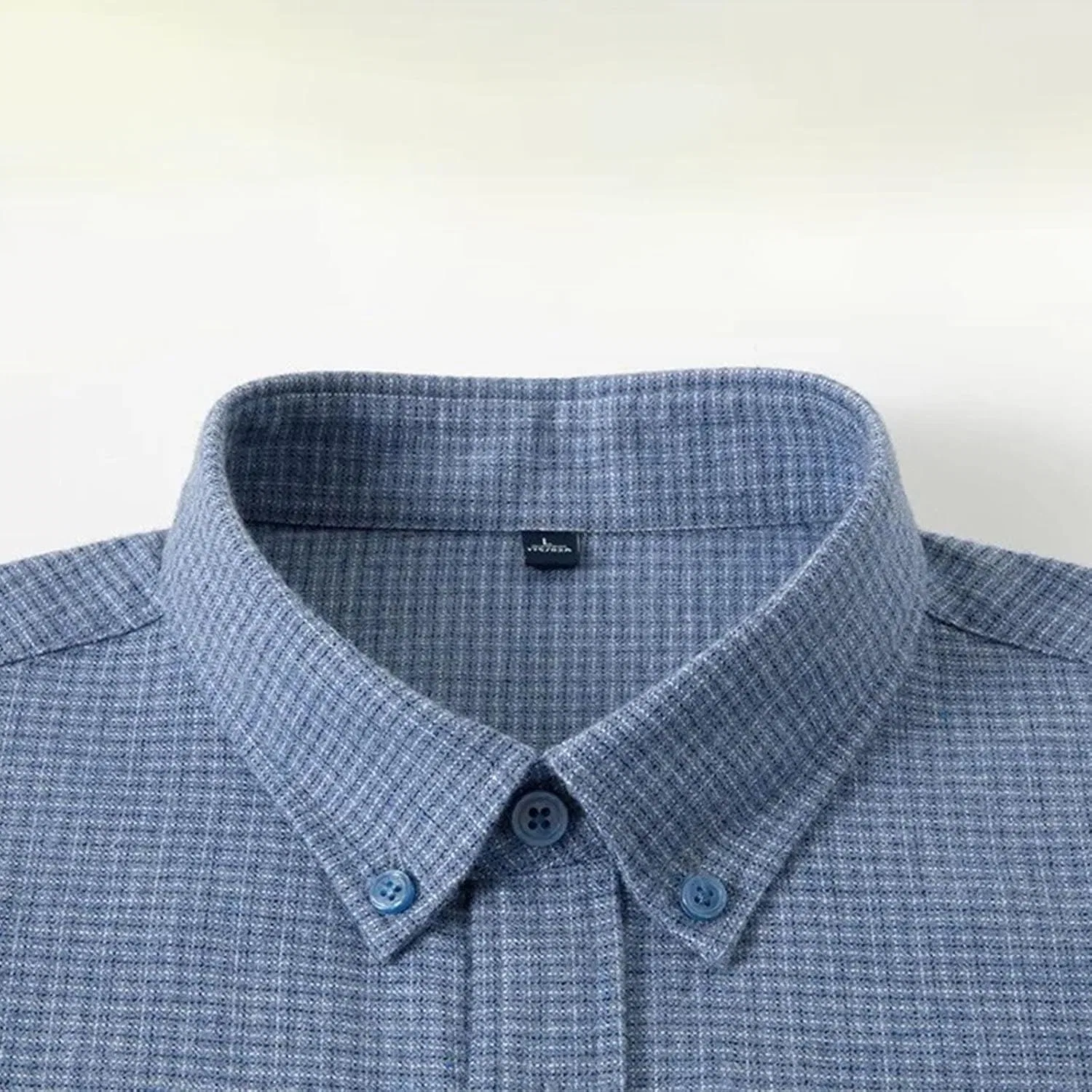 Мужская хлопковая футболка-поло с длинным рукавом, Slim Fit, серый — фото 3