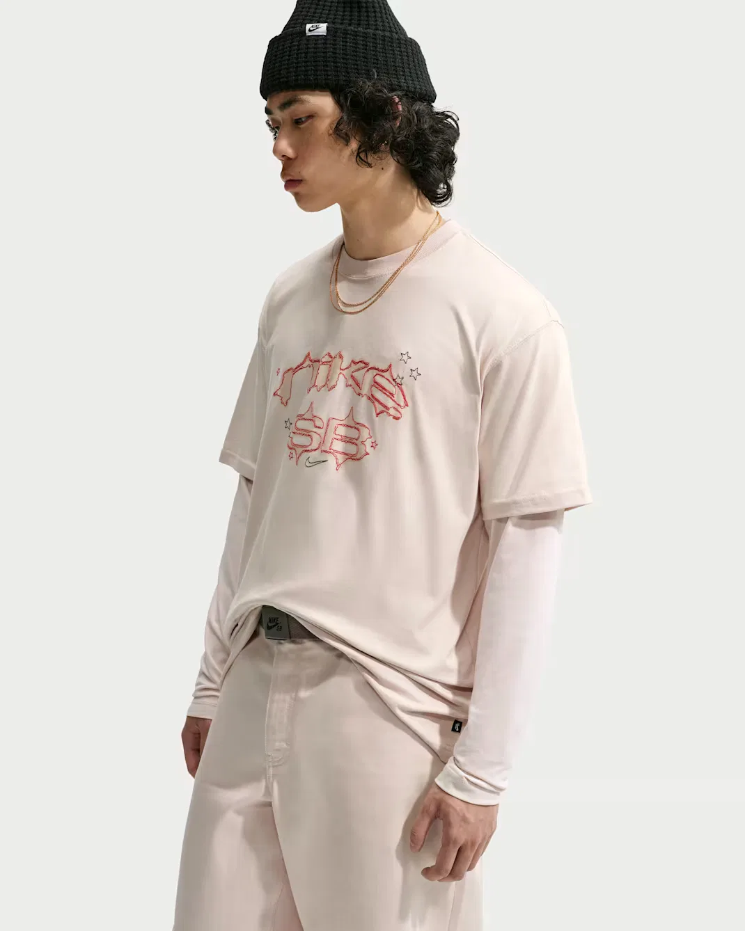 Футболка для скейтбординга Nike SB, Light Orewood Brown — фото 3