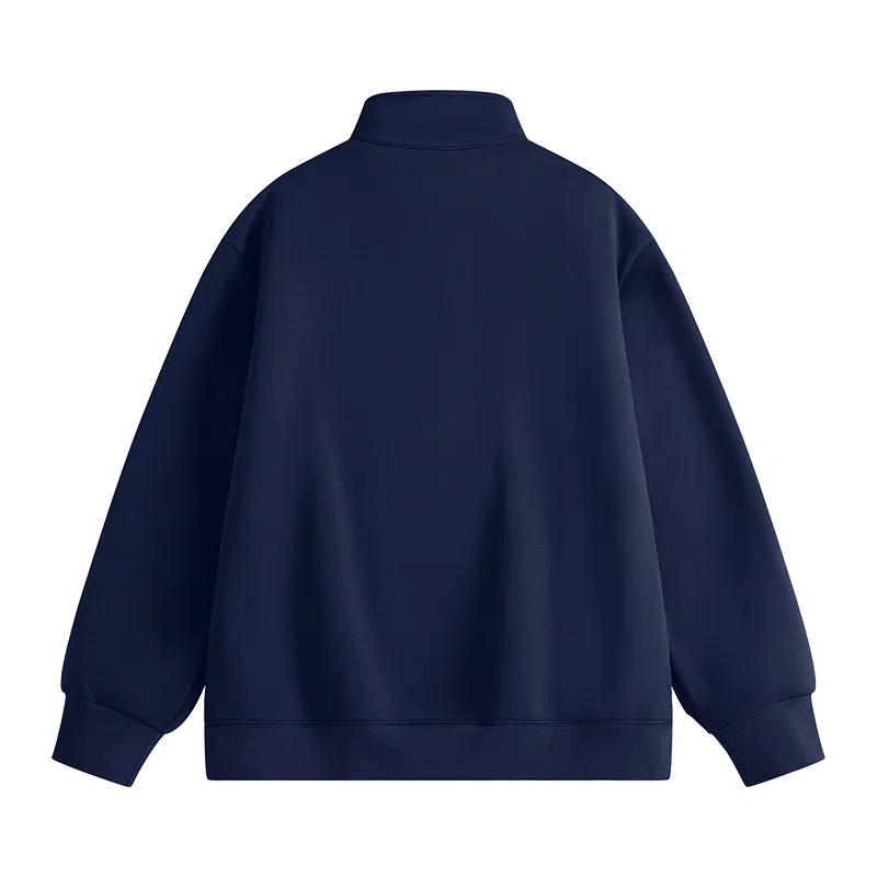 Детский свитшот с принтом Stand Collar Tonlion, Черный — фото 4