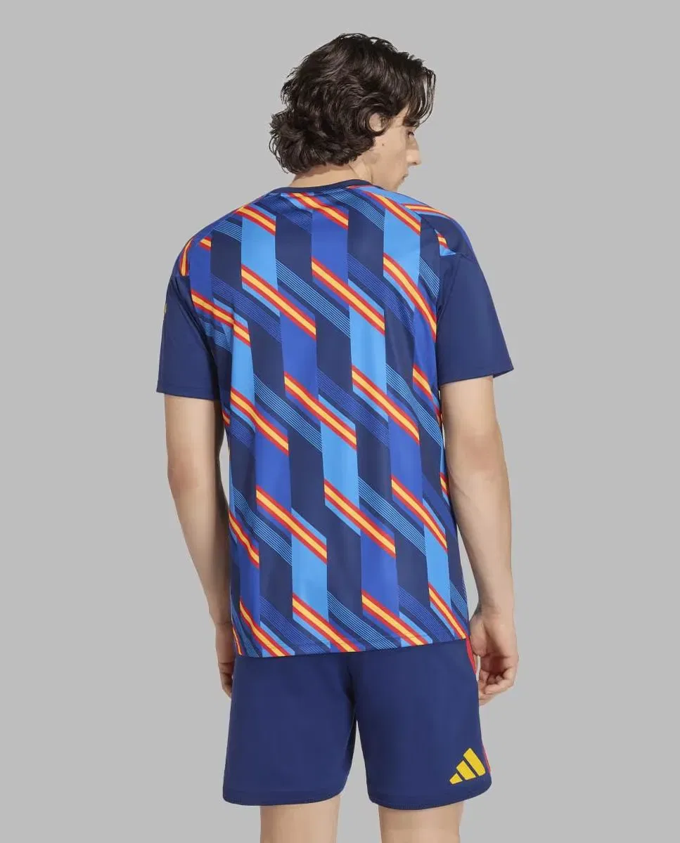 Мужская футболка с принтом España Mundial 2026 Pre Match adidas, Azul — фото 2