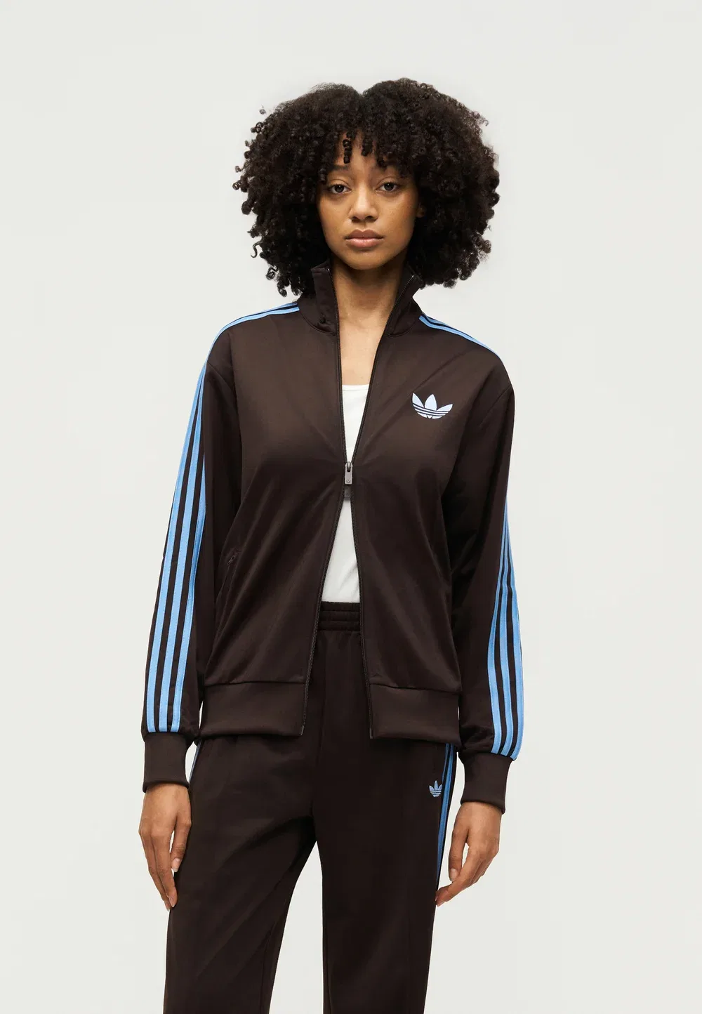 Свободная летняя куртка Firebird Adidas Originals, Aurora Coffee/Blue Fusion
