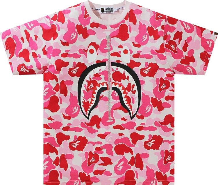 

Футболка BAPE Big ABC Camo Shark Tee 'Pink', розовый