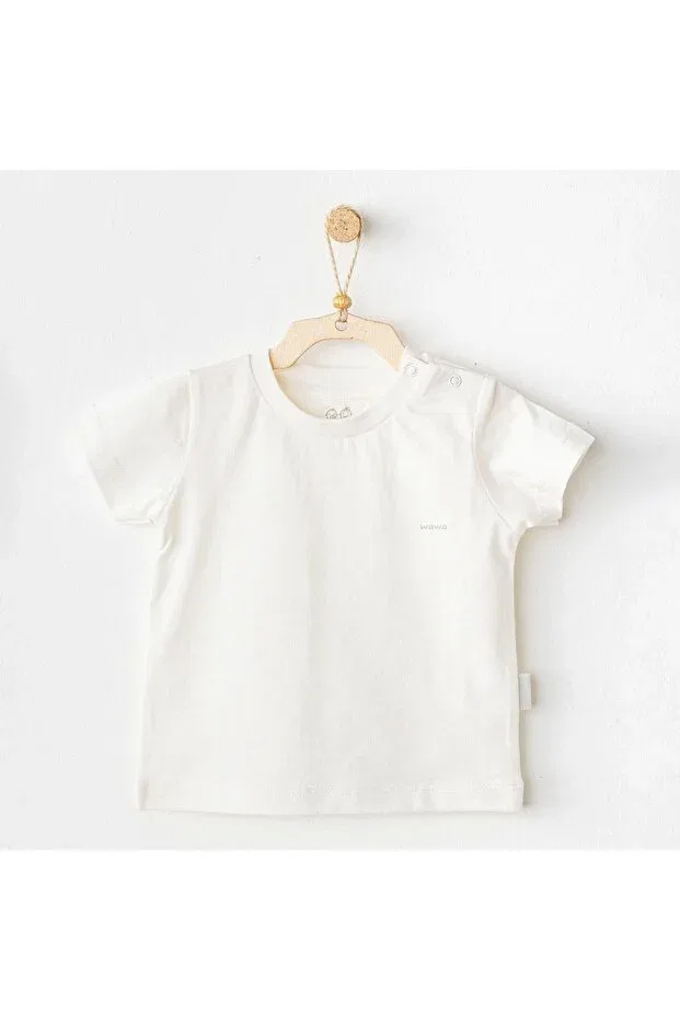 Детская футболка для новорожденных с коротким рукавом Andywawa, White