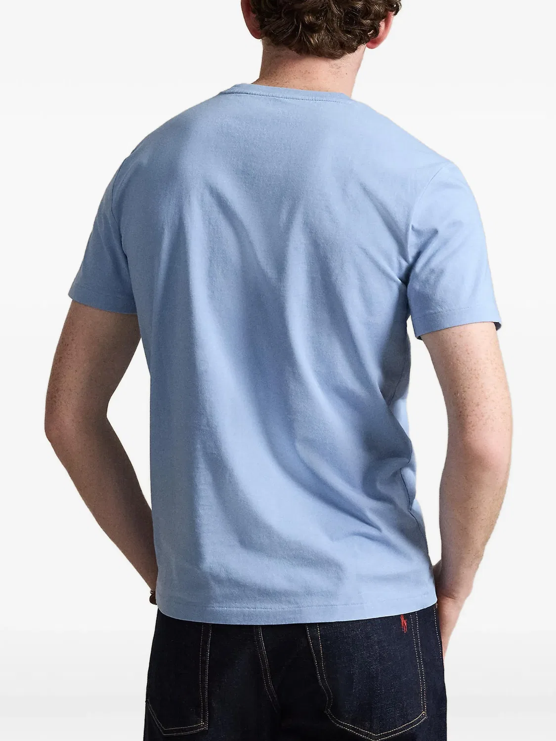 Polo Ralph Lauren Футболка-джерси с круглым вырезом, синий — фото 2