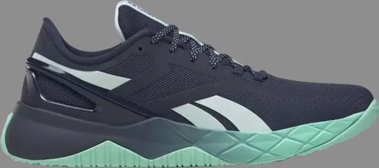 Кроссовки wmns nanoflex tr 'vector navy hint mint' Reebok, синий — фото 2