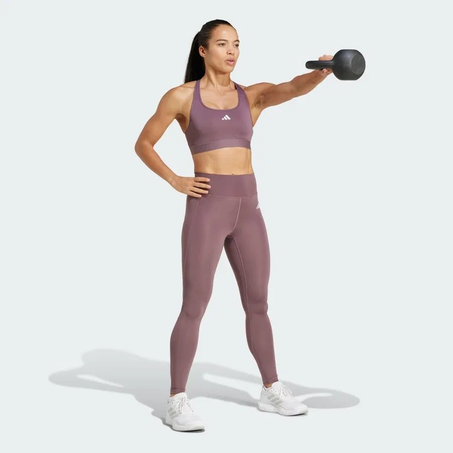 Женские спортивные леггинсы с принтом adidas OPT ESS ST 1/1, Фиолетовый — фото 3