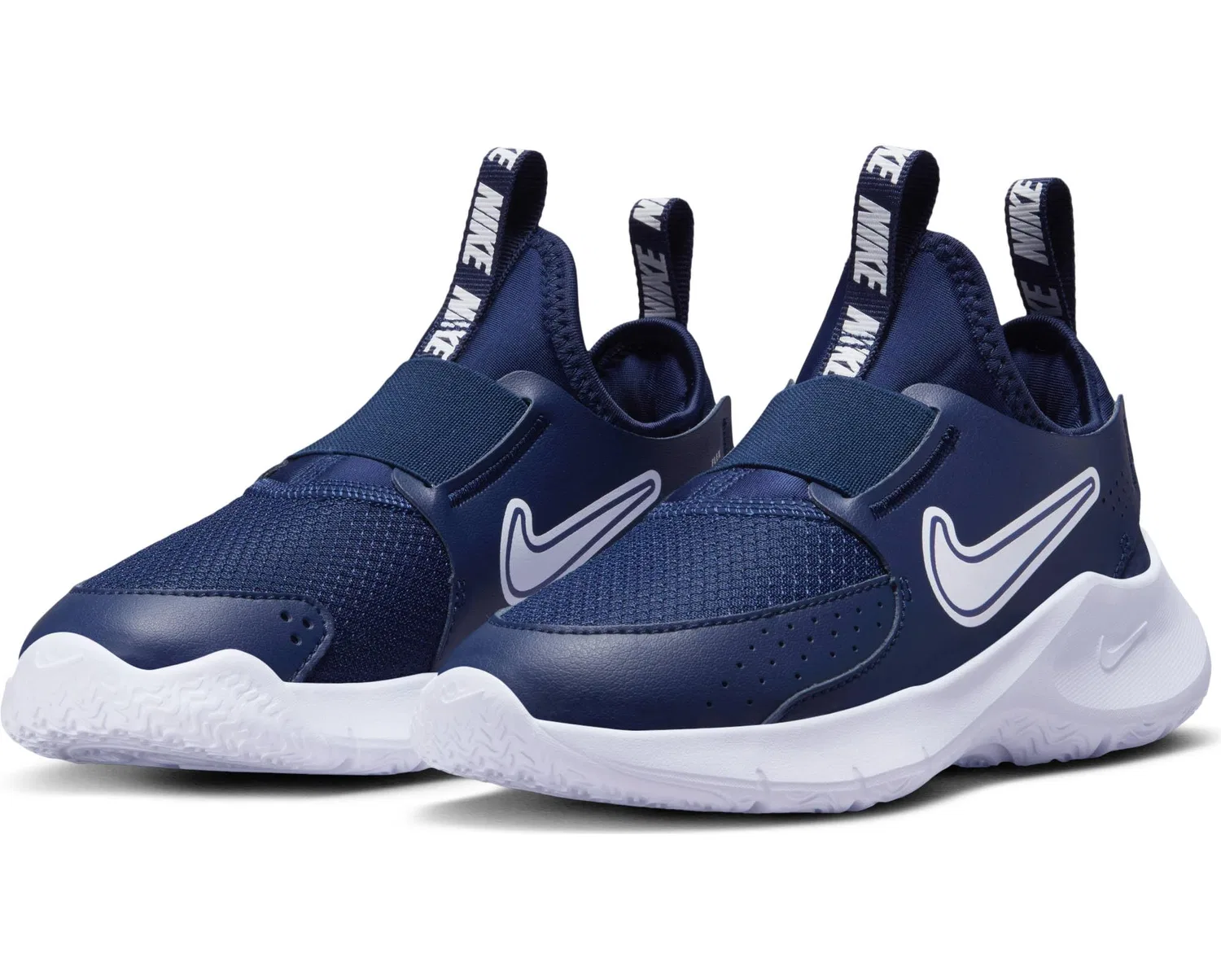 Детские кроссовки для девочек с закрытым мыском NIKE Flex Runner 3 NIKE, Midnight Navy White — фото 2