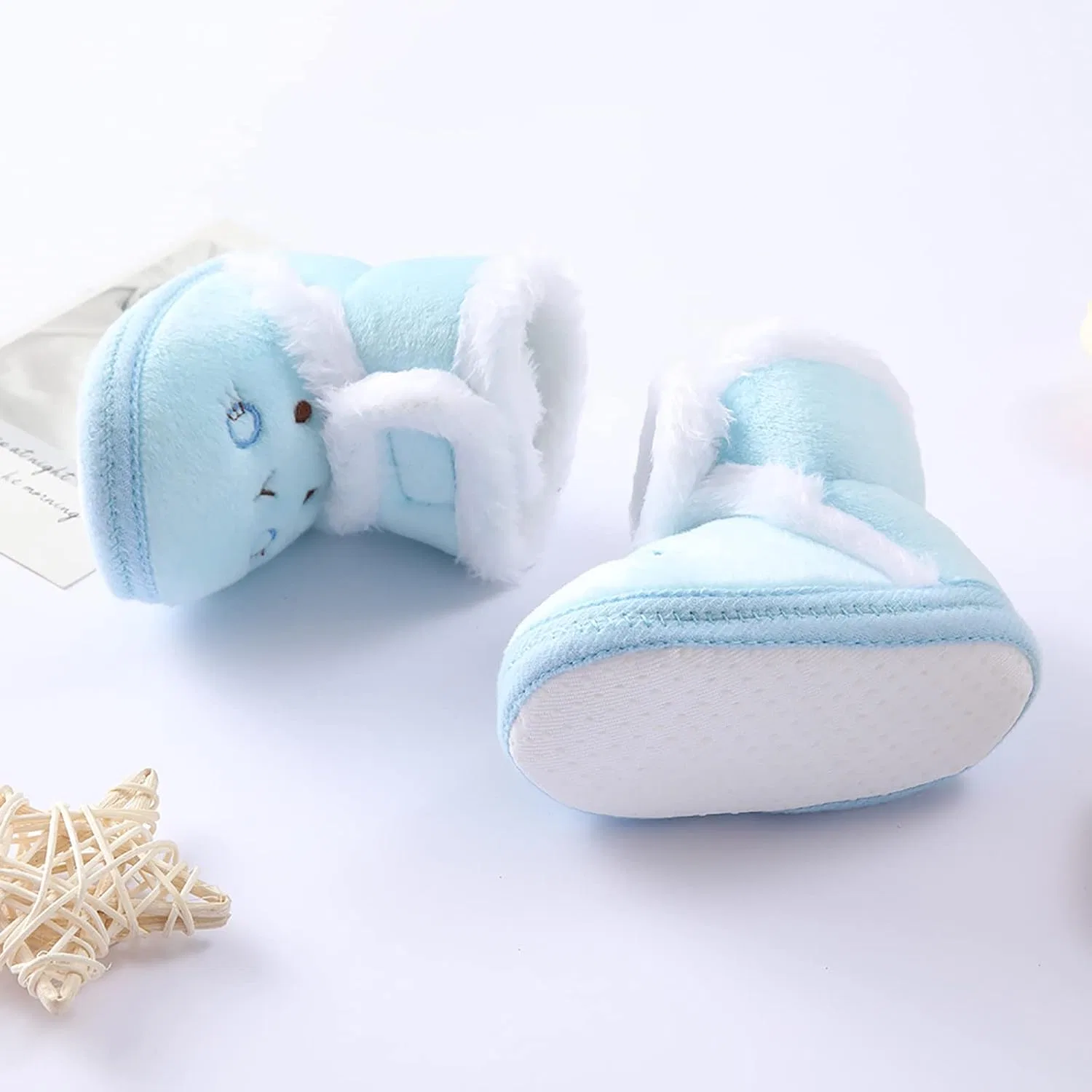 Детские зимние ботинки для мальчиков с утеплением, Blue — фото 4