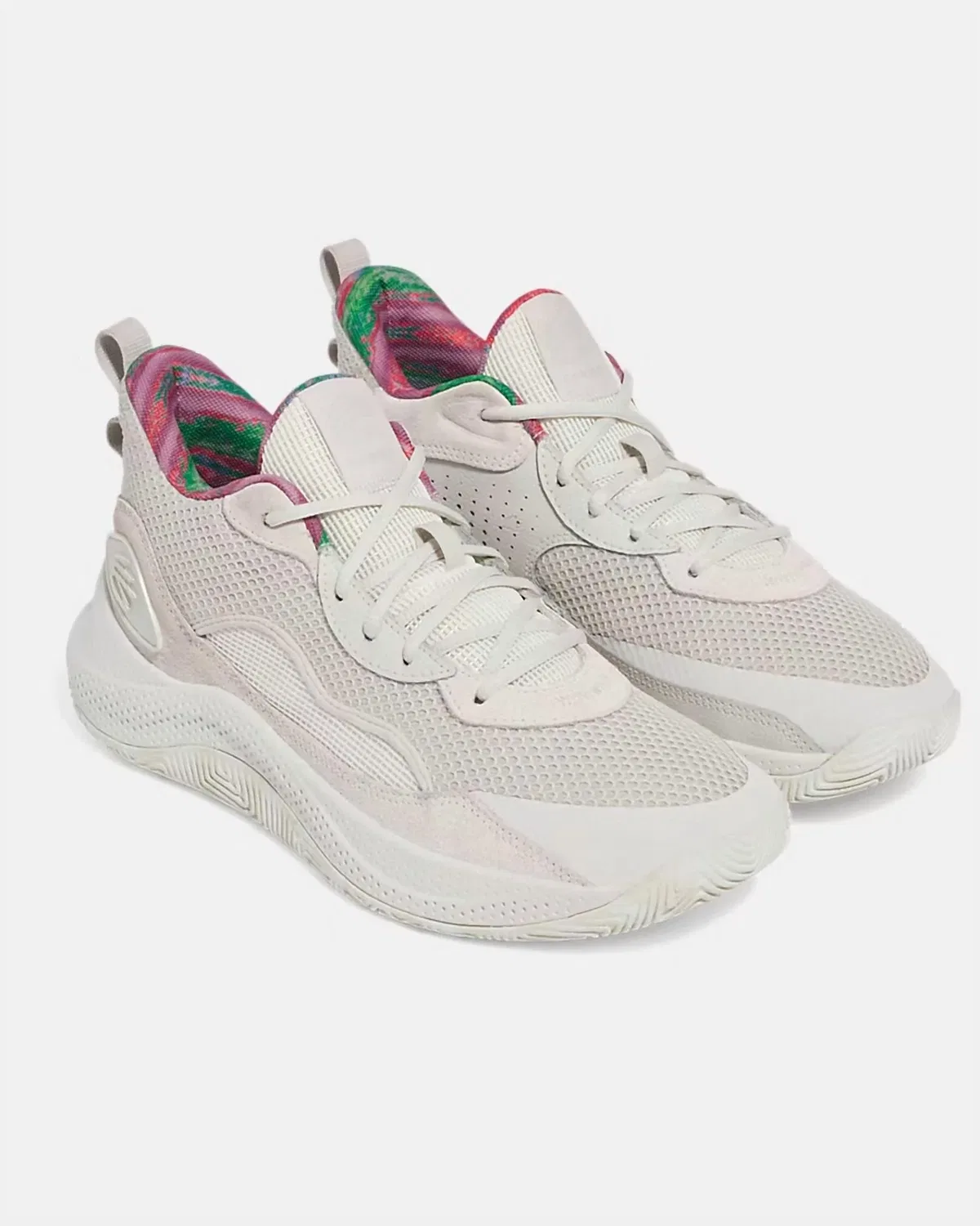 Детские баскетбольные кроссовки с замшевым верхом Curry 3Z7 Under Armour, White Clay / Summit White — фото 3