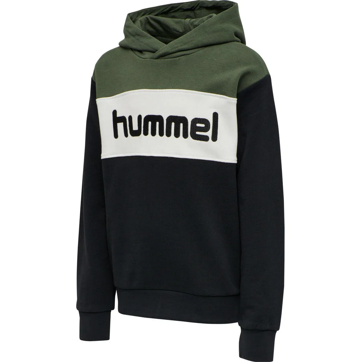 Детское худи Мортена Hummel, Оливково-Зеленый/Черный/Темно-Зеленый
