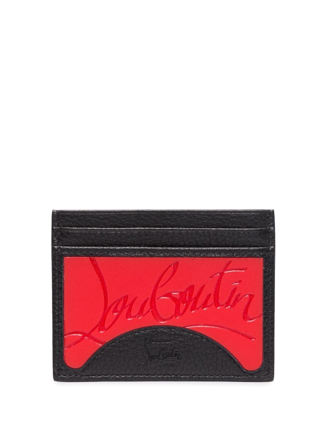 

Christian Louboutin картхолдер с тисненым логотипом, черный