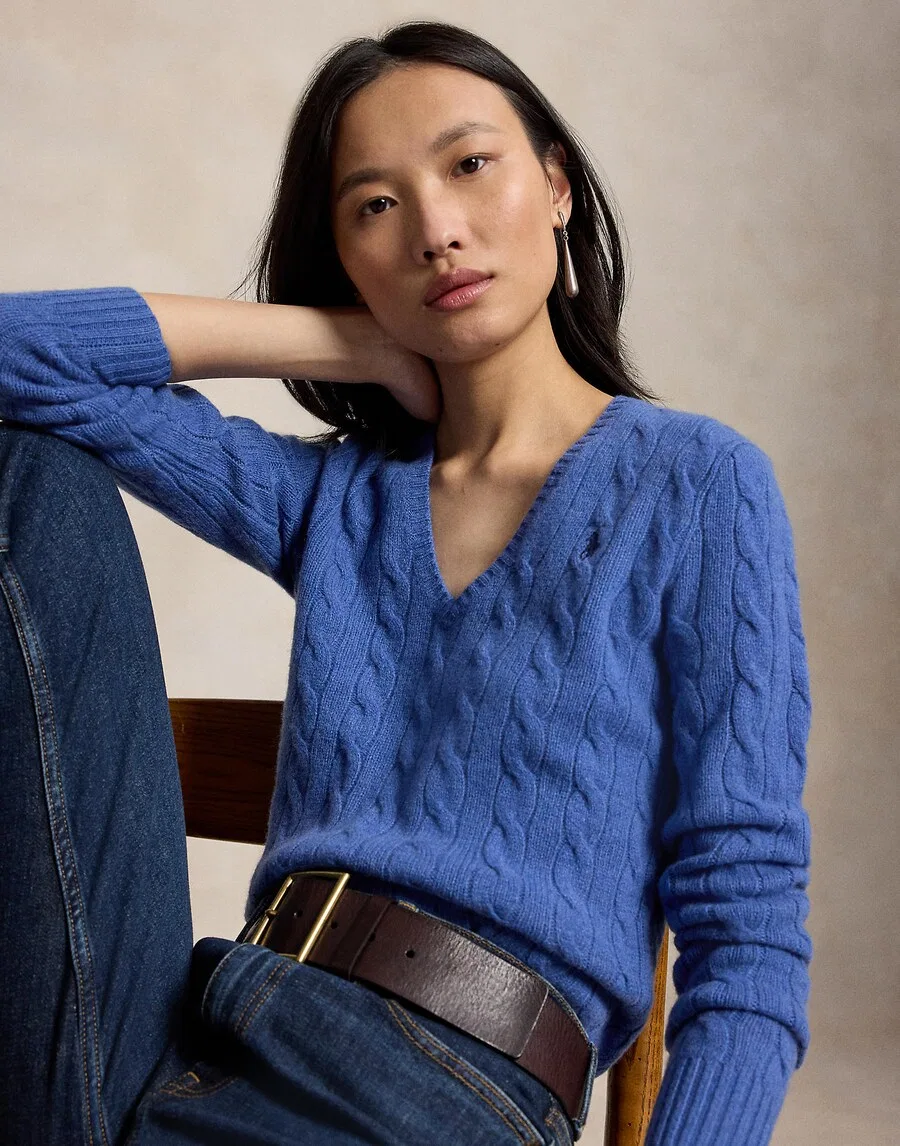 Свитер Polo Ralph Lauren синего цвета — фото 2