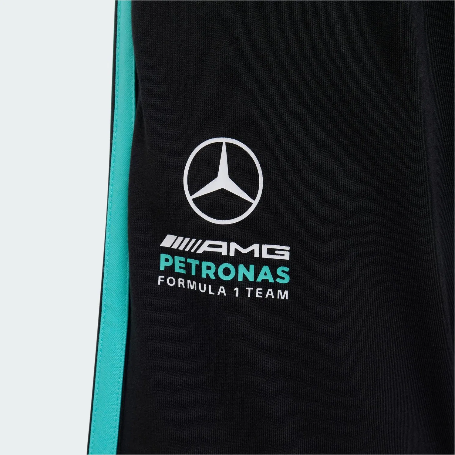 Детские шорты с принтом Mercedes-AMG Petronas Formula 1 Team DNA Adidas, Schwarz — фото 4