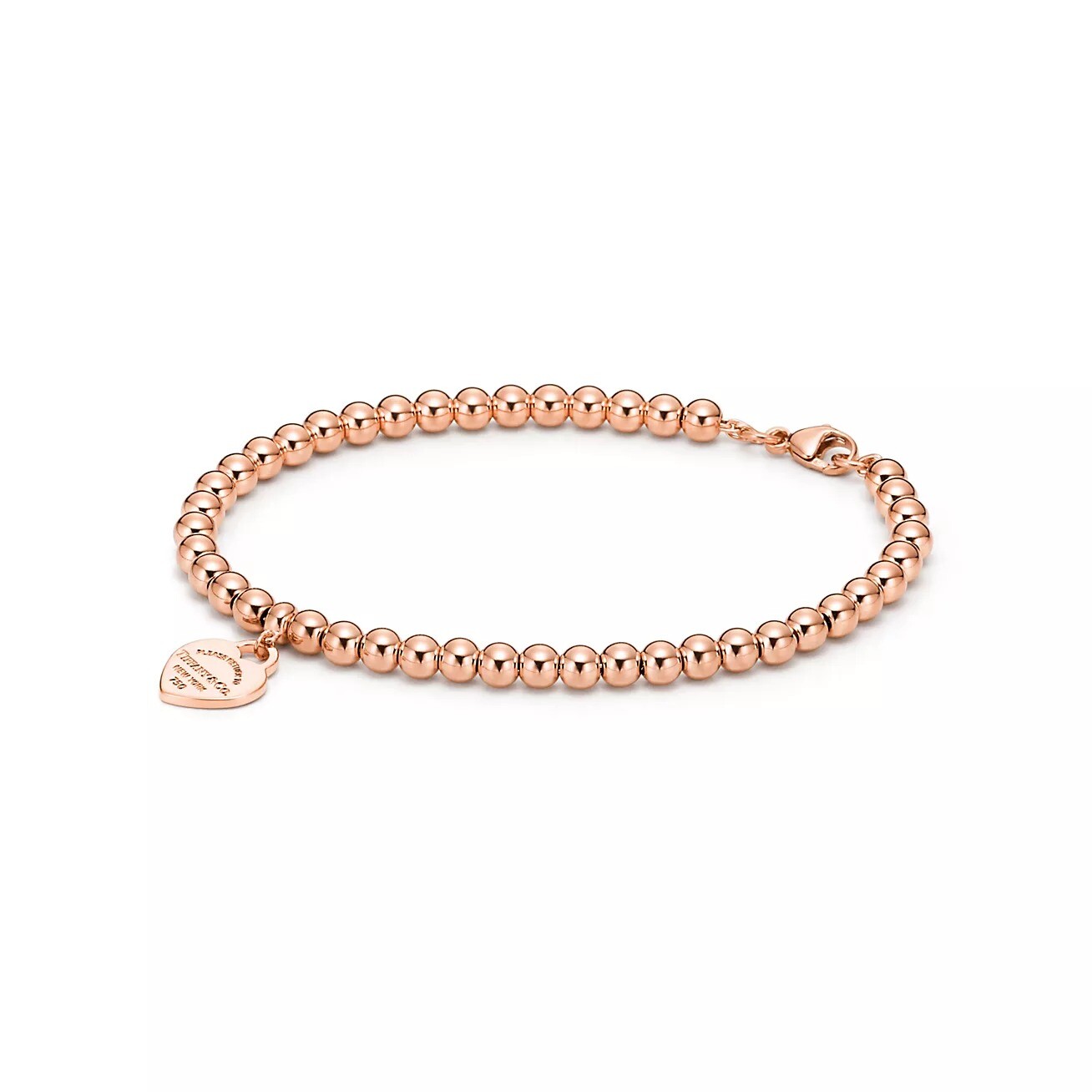 Браслет Tiffany & Co. Return to Tiffany Heart Tag Bead, розовое золото — фото 2