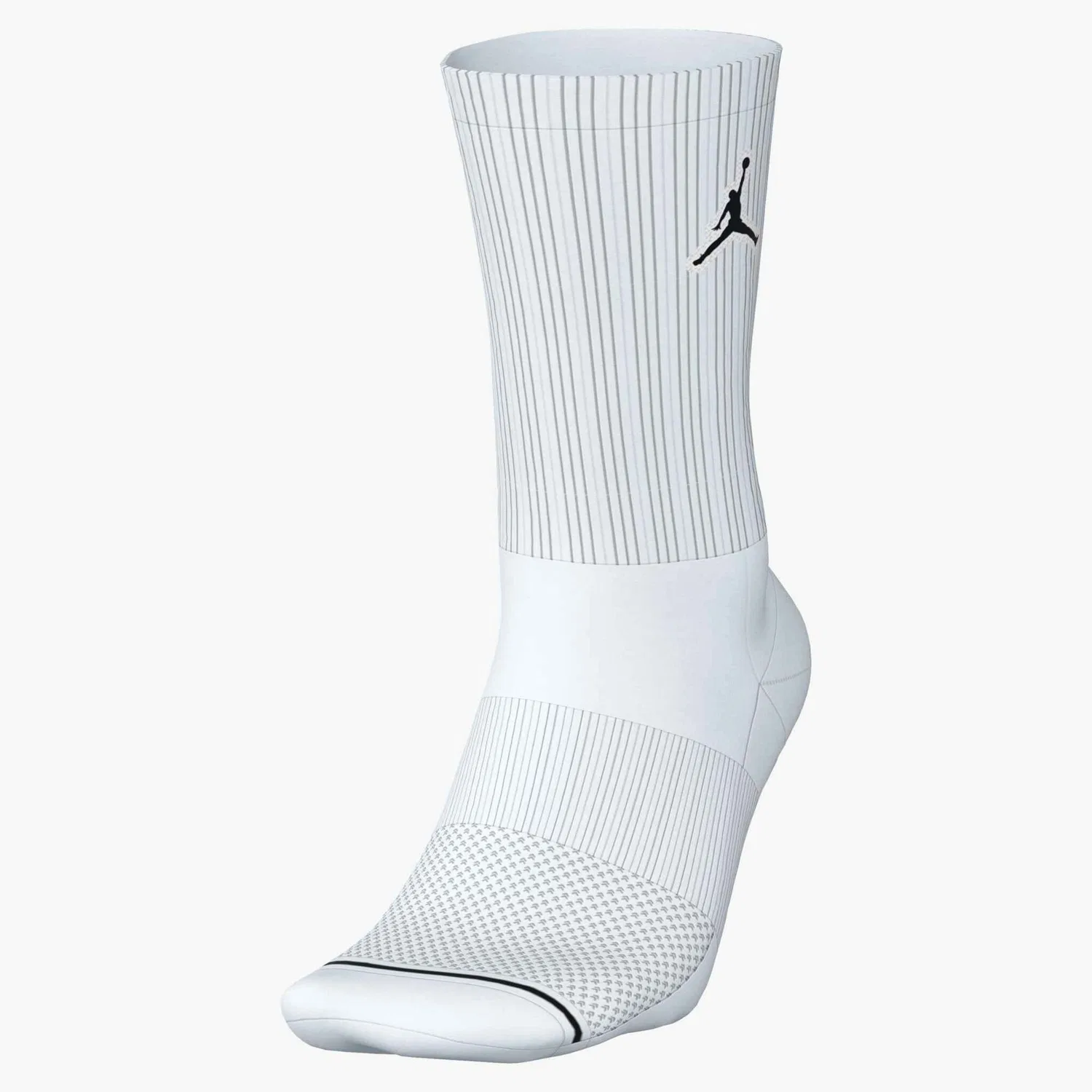 Мужские носки с технологией Dri-FIT Nike, White/Black — фото 2