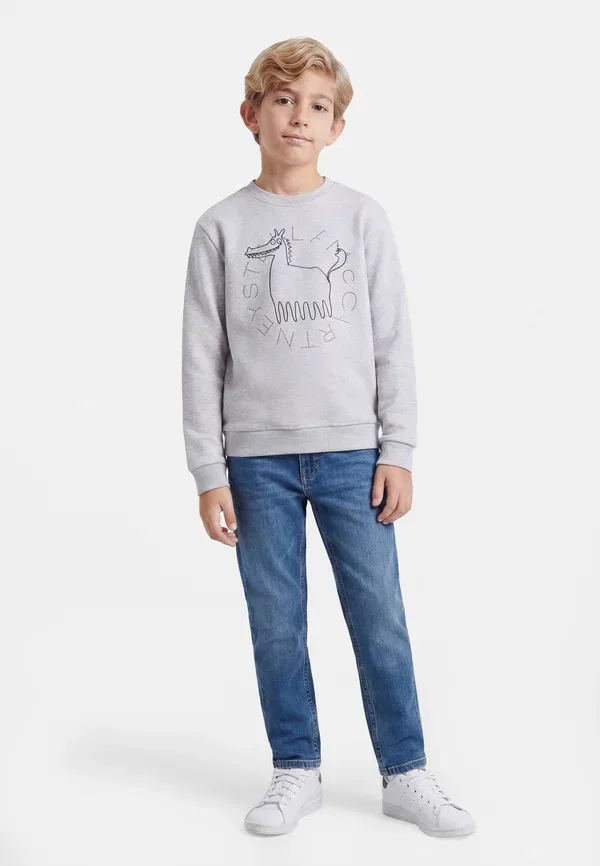 Свитшот из вискозы Stella Mccartney Kids, серый