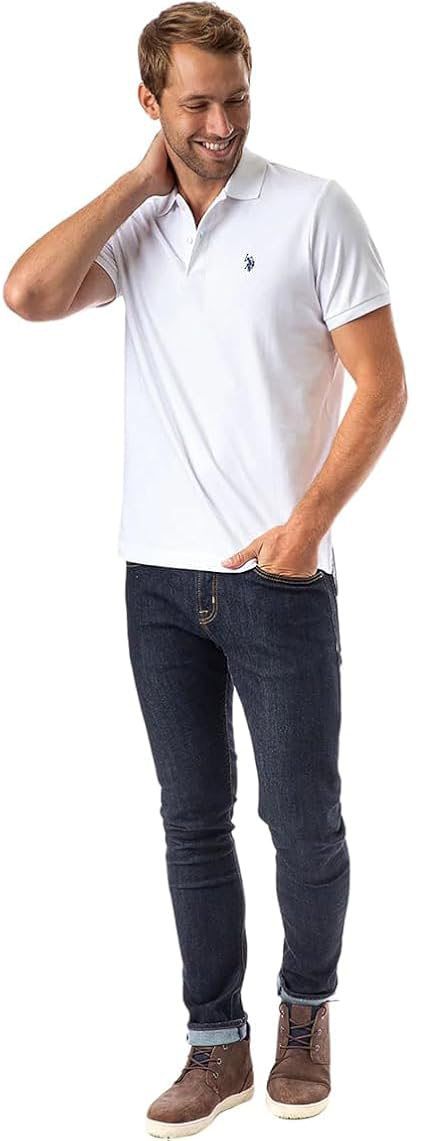 Комплект поло U.S. Polo Assn. Solid Short Sleeve Interlock, 3 предмета, белый — фото 2
