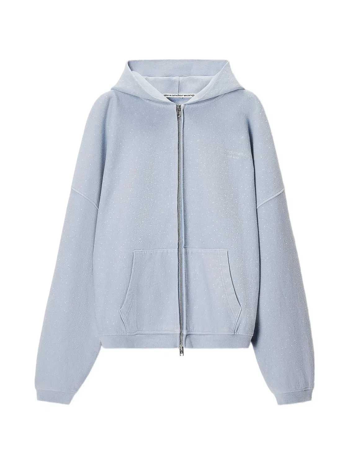 Худи на молнии Alexander Wang, синий