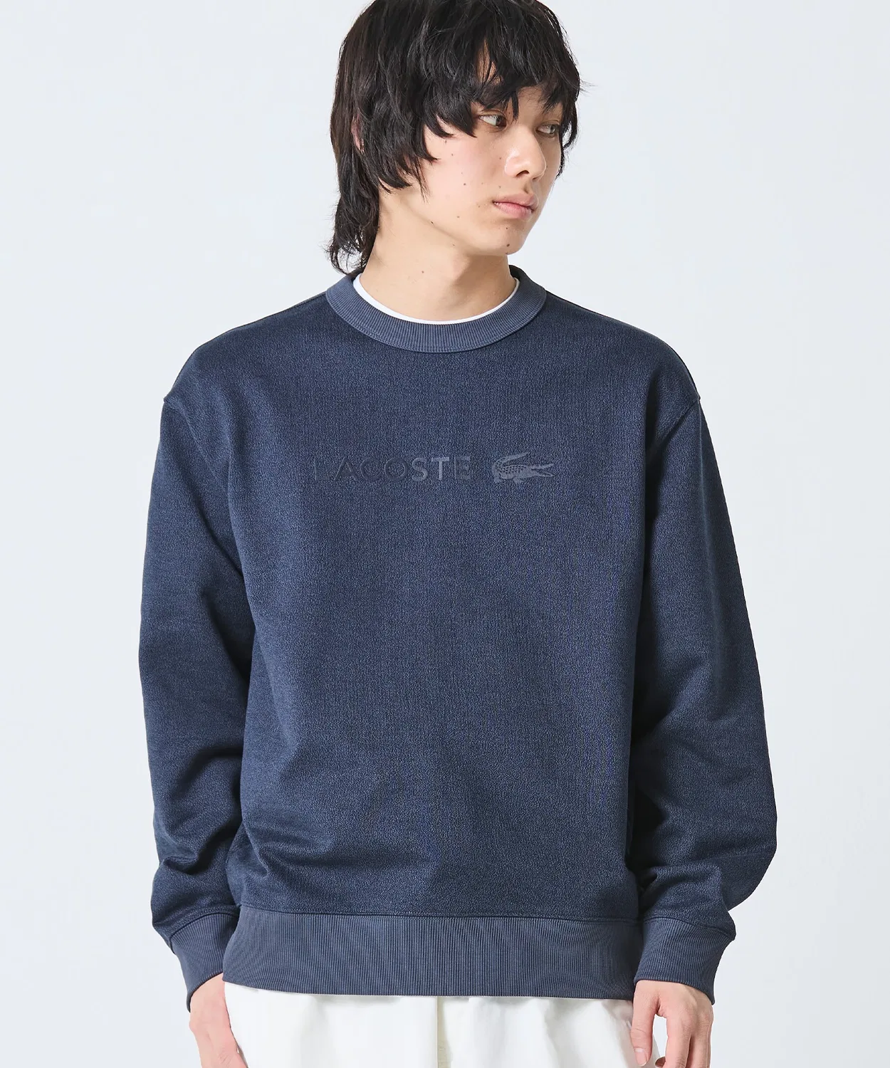 Мужское худи с длинным рукавомLACOSTE, Черный