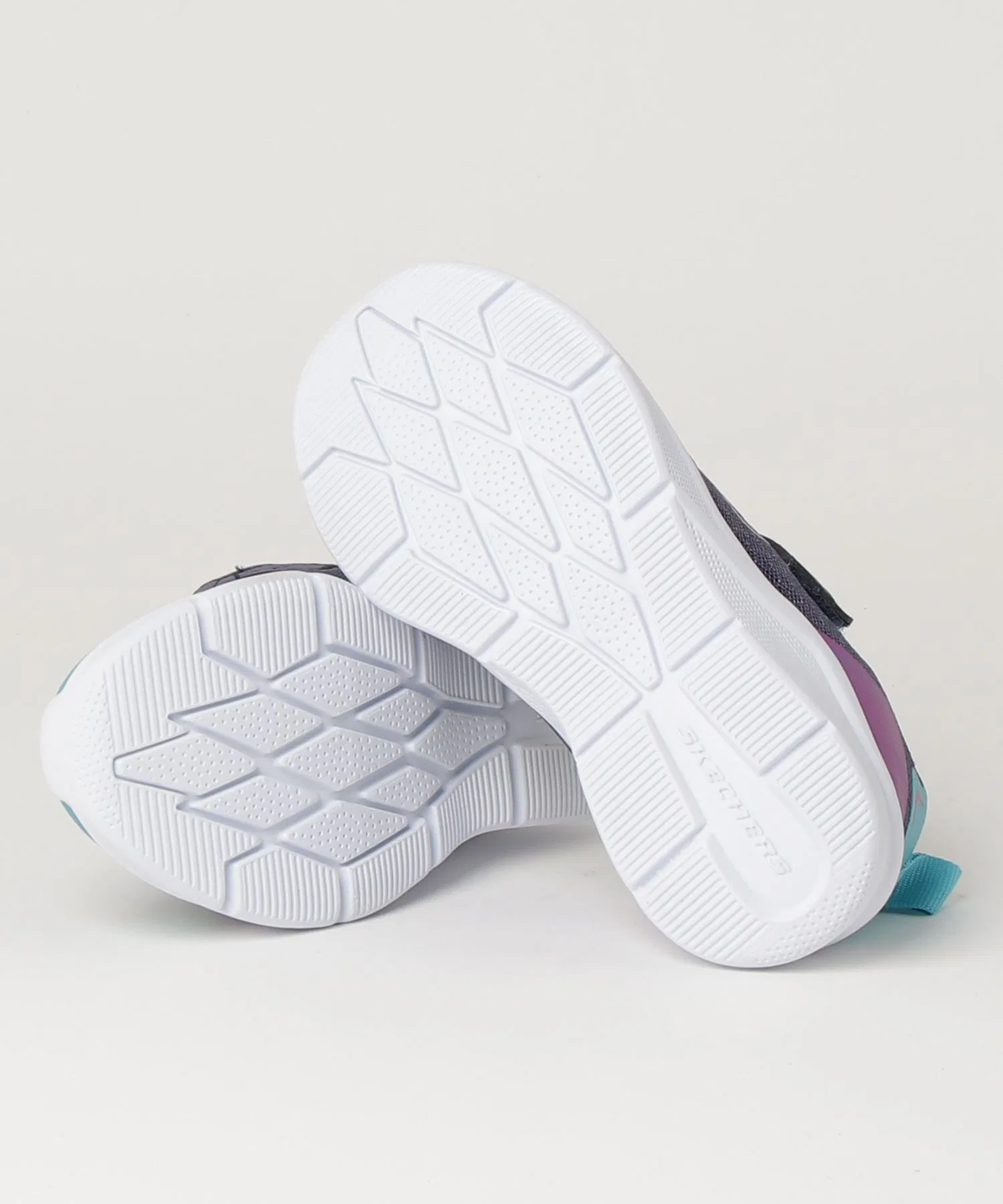 Детские кроссовки SKECHERS MICROSPEC BRIGHT RETROS розово-серые — фото 3