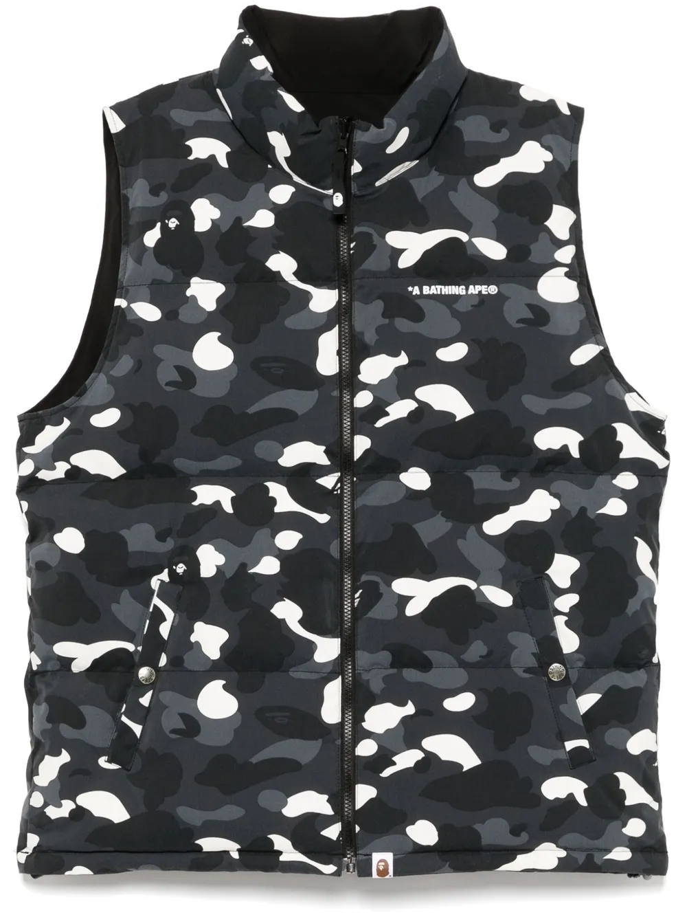 

Дутый жилет с логотипом A BATHING APE, черный