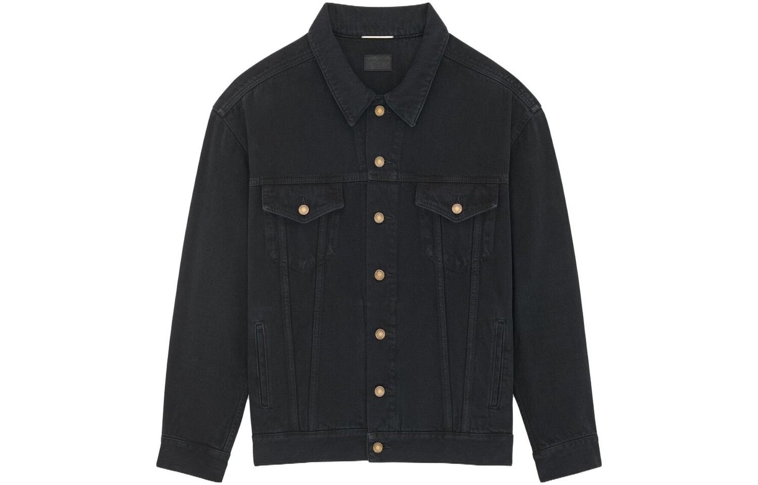SAINT LAURENT Мужская джинсовая куртка, цвет Black
