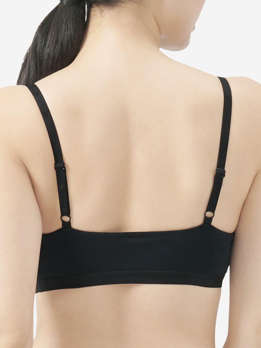 Бюстгальтер-бралетт ADIDAS SPORTSWEAR Scoop Bralette - Sport Active Essentials , Black — фото 4