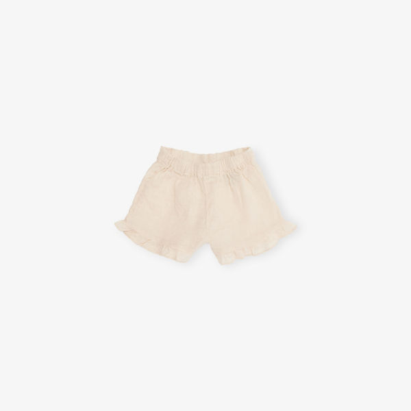 

Льняные шорты с оборкой по низу 4 месяца-3 года H&M Adorables, бежевый