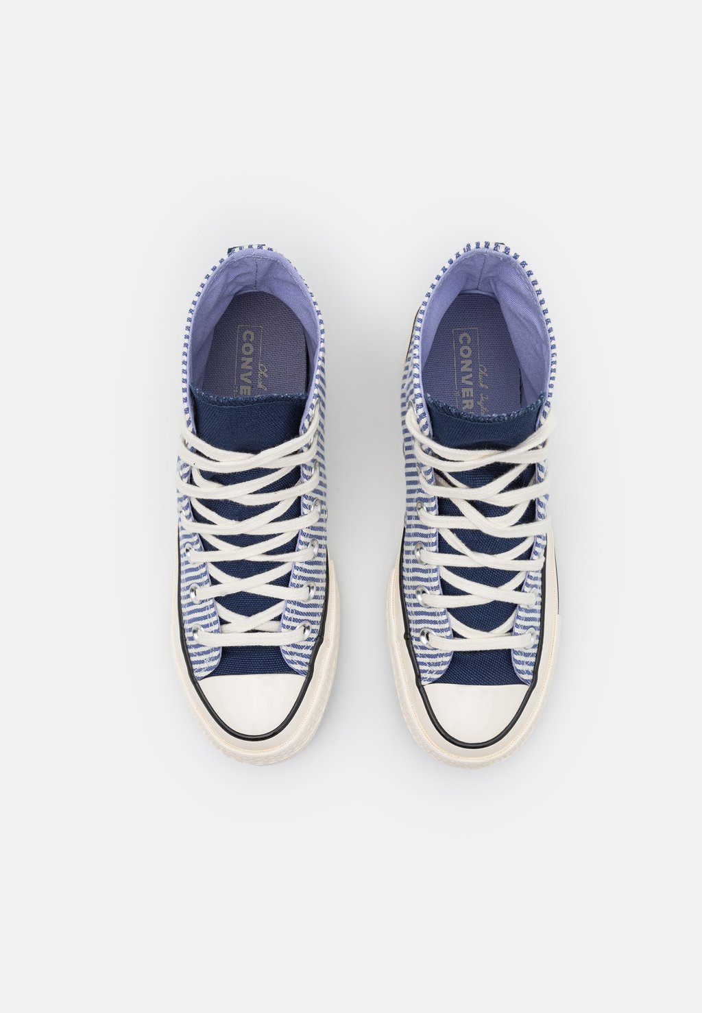 Высокие кроссовки CHUCK 70 HICKORY STRIPE UNISEX Converse, светло-голубой — фото 4