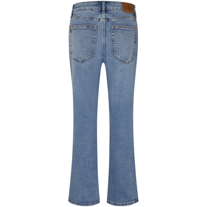 Calvin Klein Джинсы женские HUT Denim светло-голубые умеренно расклешенные — фото 4