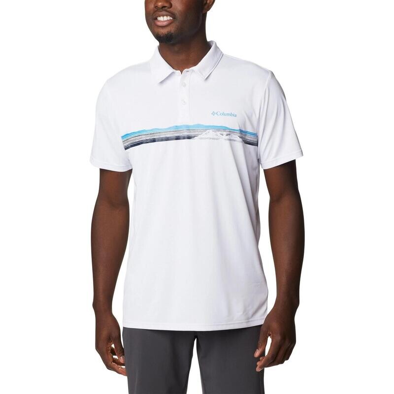 

Рубашка-поло Columbia Hike Novelty Polo мужское - белая