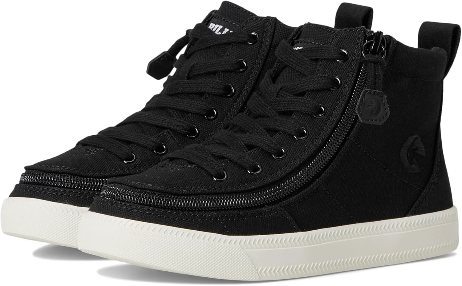 Обувь BILLY для детей Classic Lace High II для малышей и старших детей - регулируемые шнурки с застежкой-молнией, долговечные и легкие туфли BILLY Footwear, черно-белый — фото 3