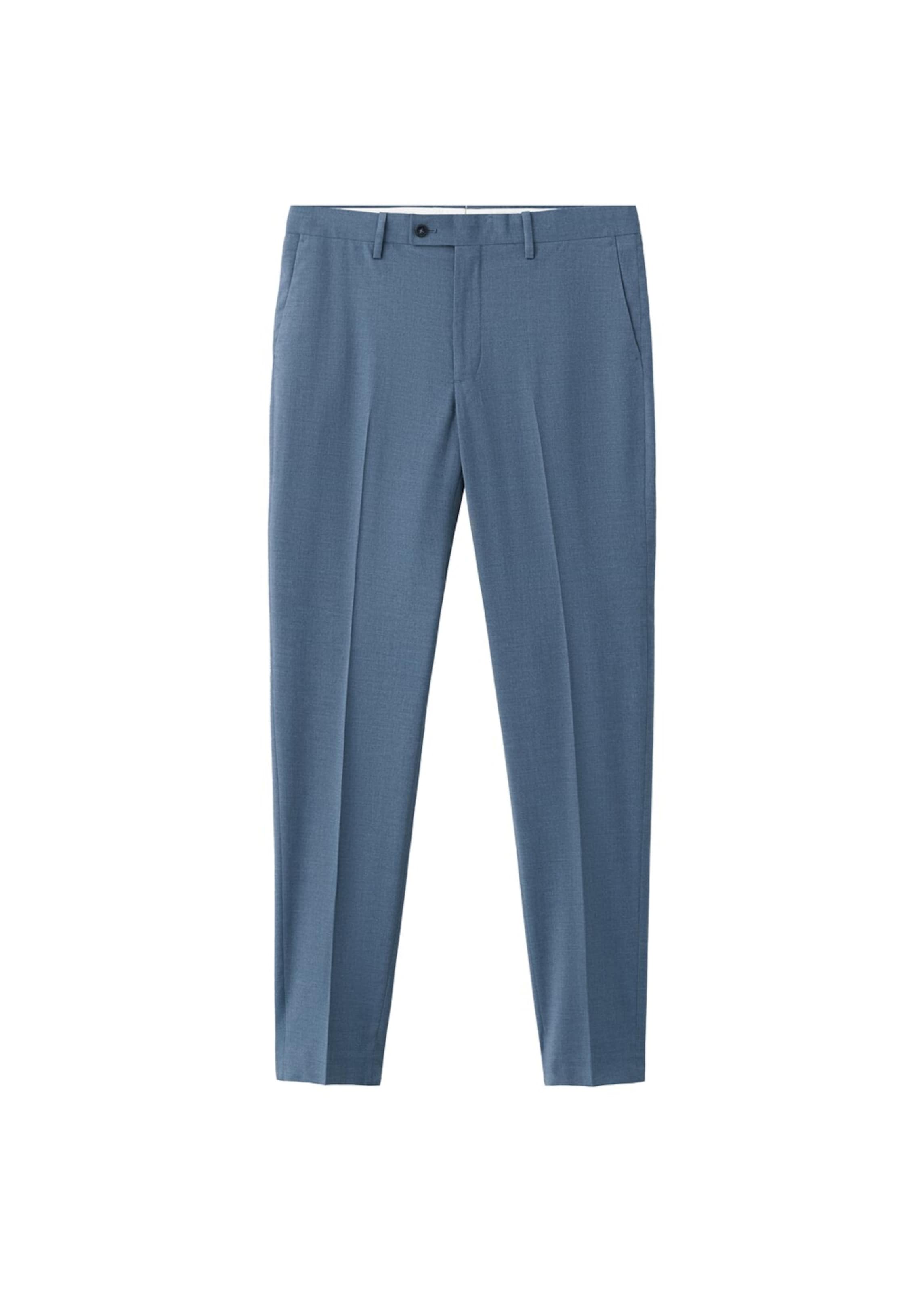 

MANGO MAN Узкие брюки в светло-голубом цвете