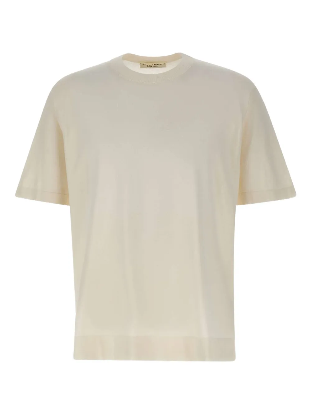 

Хлопковая футболка с короткими рукавами Filippo De Laurentiis, нейтральный